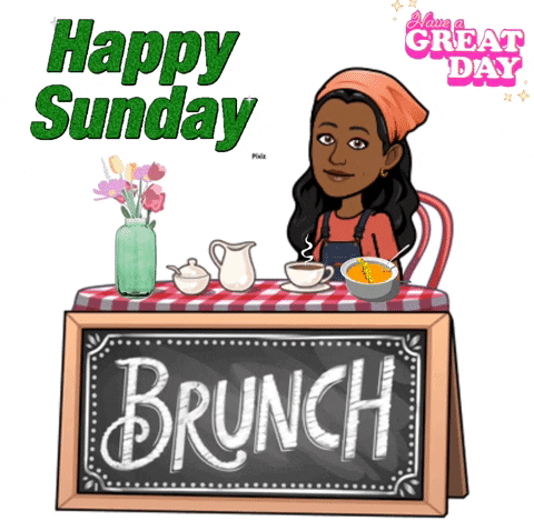 Happy Sunday Brunch Sign Woman