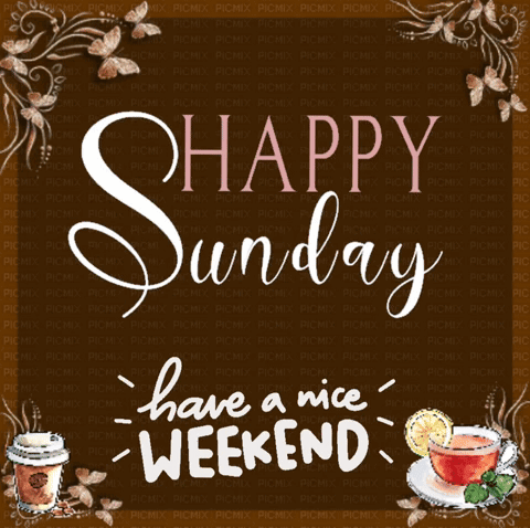Happy Sunday Coffee And Tea GIF