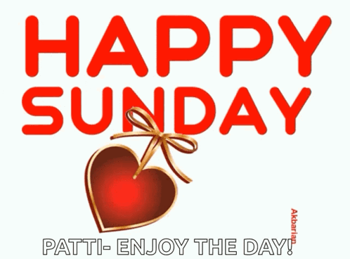 Happy Sunday Patti Enjoy The Day With A Heart GIF