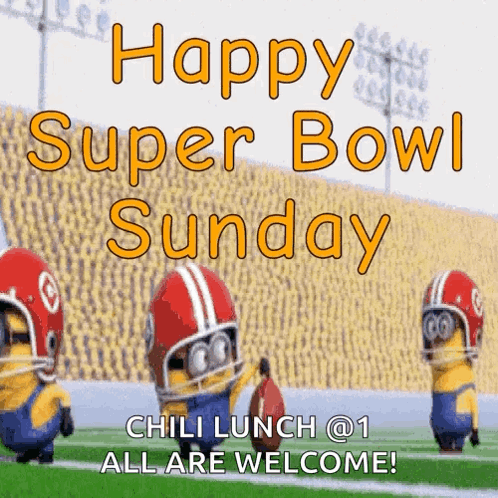 Happy Super Bowl Sunday Chili Lunch