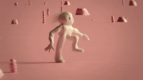 Happy Super Deluxe Running Meme GIF