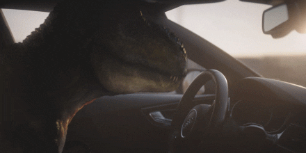Happy T-rex GIF