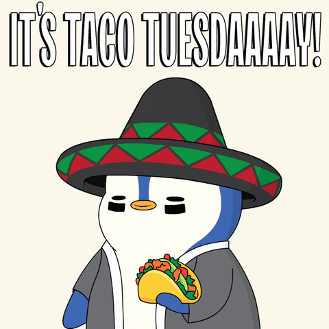 Happy Taco Tuesday Penguins Tacos Day GIF
