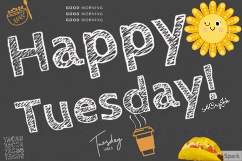 Happy Tacos Coffee Tuesday Meme GIF