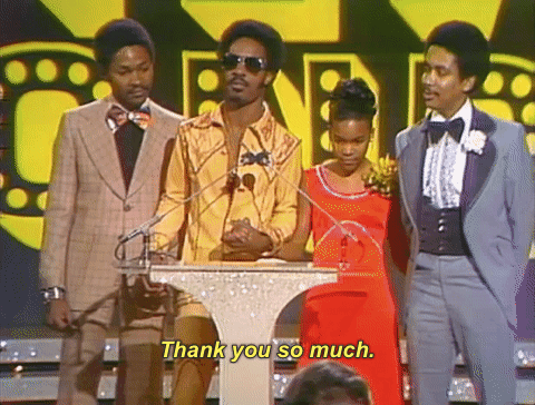 Happy Thank You Birthday Stevie Wonder GIF