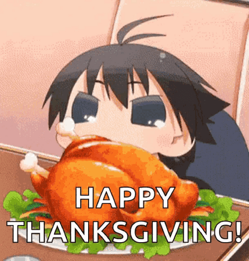 Happy Thanksgiving Anime GIF