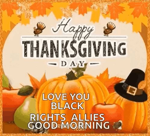 Happy Thanksgiving Card with Pumpkins, Apples, and Turkey
