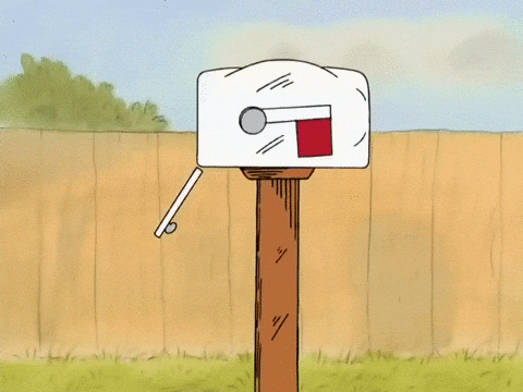 Happy Thanksgiving Charlie Brown Mail Box GIF