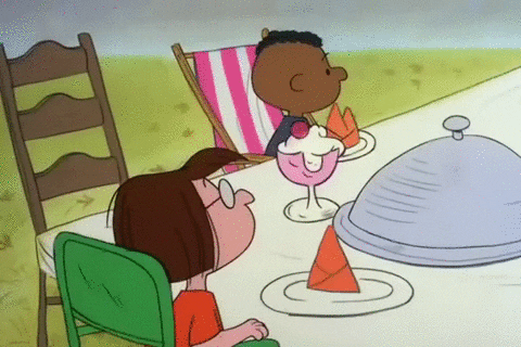 Happy Thanksgiving Charlie Brown Prayer GIF