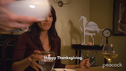 Happy Thanksgiving Dinner From Dan In Real Life GIF