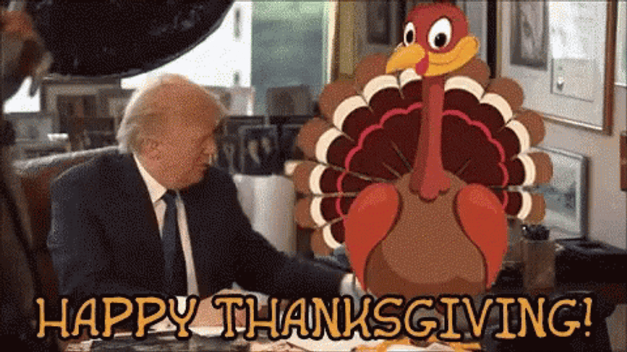 Happy Thanksgiving Donald Trump GIF 