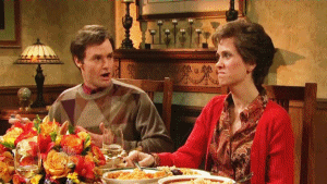 Happy Thanksgiving Family Dinner Kristen Wiig GIF