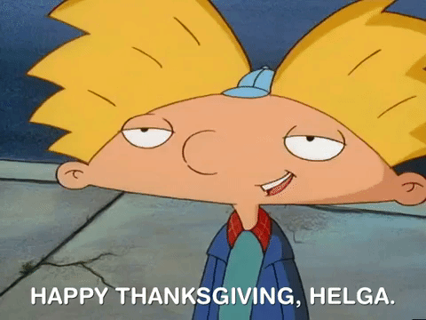 Happy Thanksgiving Funny Hey Arnold GIF