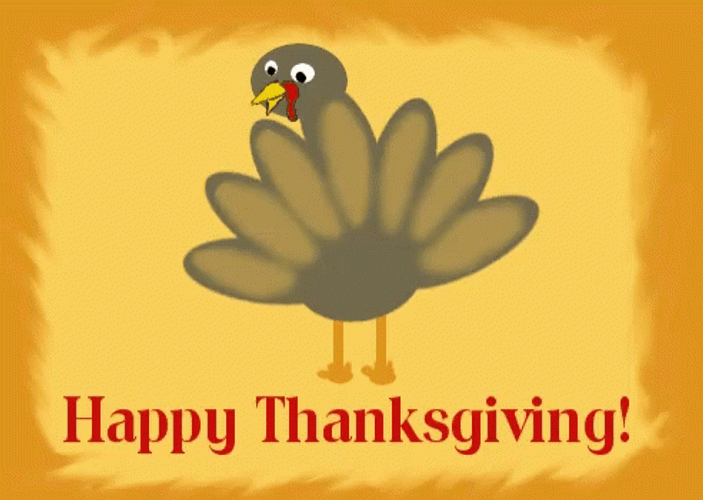 Happy Thanksgiving Gobble Turkey GIF