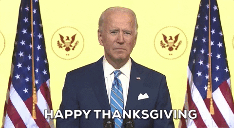 Happy Thanksgiving Joe Biden GIF