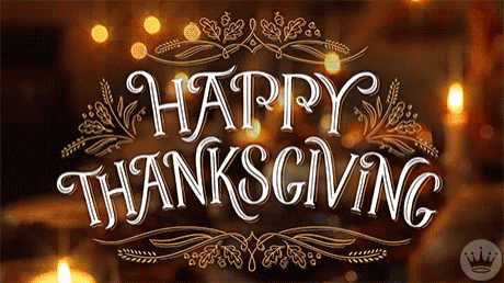 Happy Thanksgiving Sign with Crown