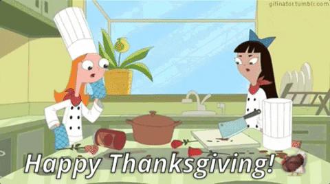 Happy Thanksgiving Sister Candice & Stacy GIF