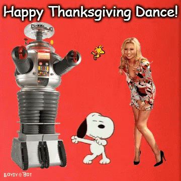 Happy Thanksgiving Snoopy Dance GIF