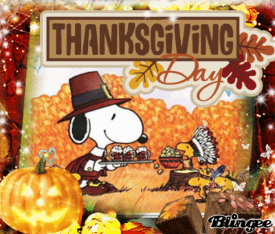 Happy Thanksgiving Snoopy Happy Thankgiving Gif GIF