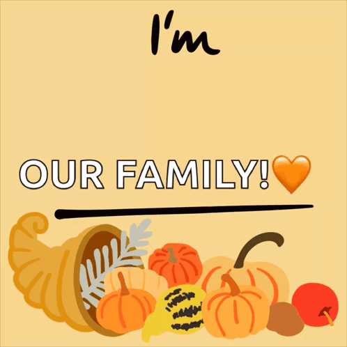 Happy Thanksgiving Thankful For Family Design Art GIF