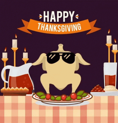Happy Thanksgiving Turkey Dance GIF