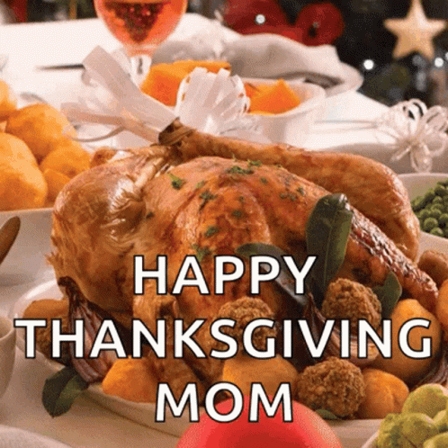 Happy Thanksgiving Turkey Mom GIF