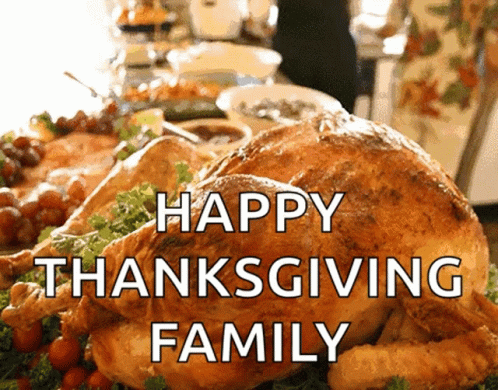 Happy Thanksgiving Turkey Slideshow GIF