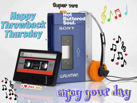 Happy Throwback Thursday Music Walkman GIF