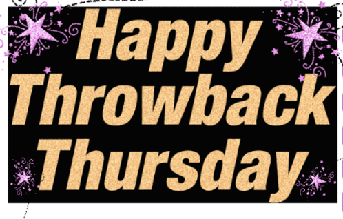 Happy Throwback Thursday Pink Stars GIF