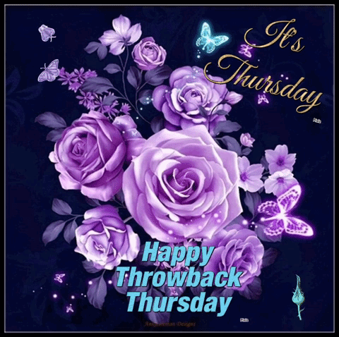 Happy Throwback Thursday Purple Flower GIF