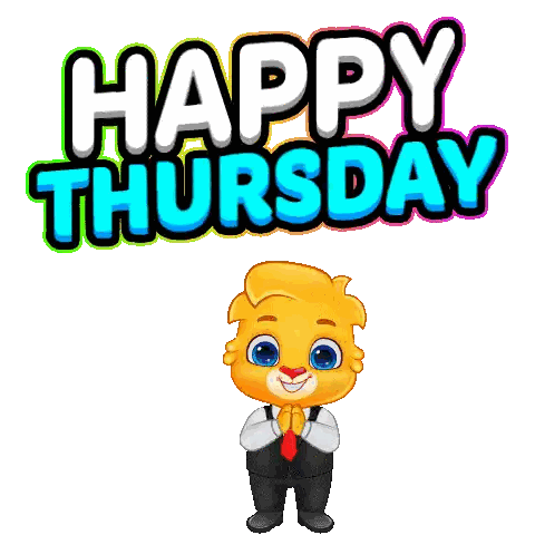 Happy Thursday Cartoon Character