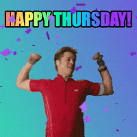 Happy Thursday Dancing Man In Red GIF