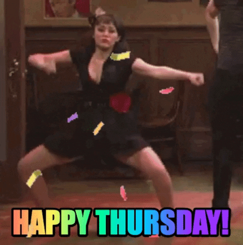 Happy Thursday Dancing Woman GIF