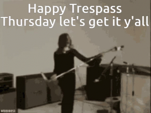 Happy Thursday Funny Girl Holding Mic Stand GIF