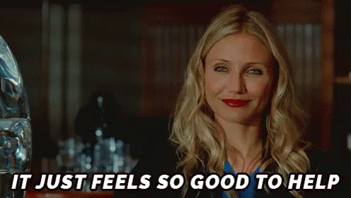 Happy To Help Cameron Diaz GIF