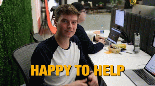 Happy To Help Guy Thumbs Up GIF