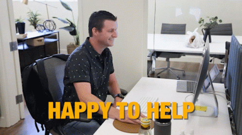 Happy To Help Office Guy Thumbs Up GIF
