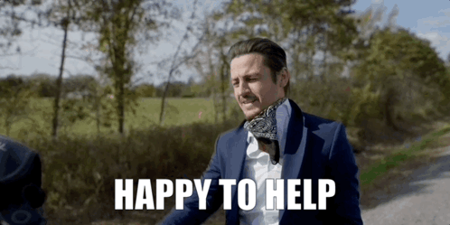 Happy To Help Tyler Hynes GIF