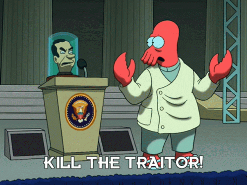 Happy Treason Day Zoidberg Futurama GIF