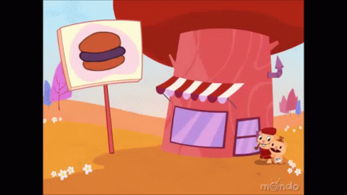 Happy Tree Friends Burger Store Explodes GIF