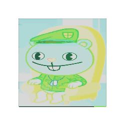 Happy Tree Friends Characters In Cube GIF