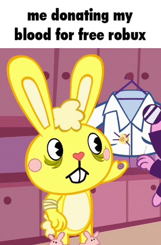 Happy Tree Friends Cuddles Donating Blood GIF