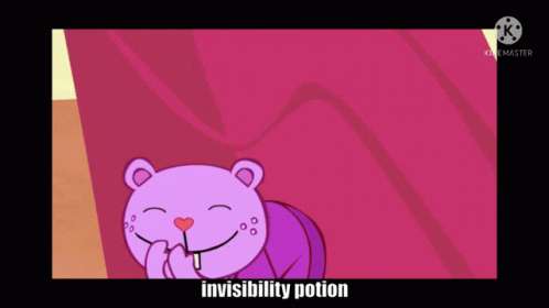 Happy Tree Friends Invisibility Potion GIF