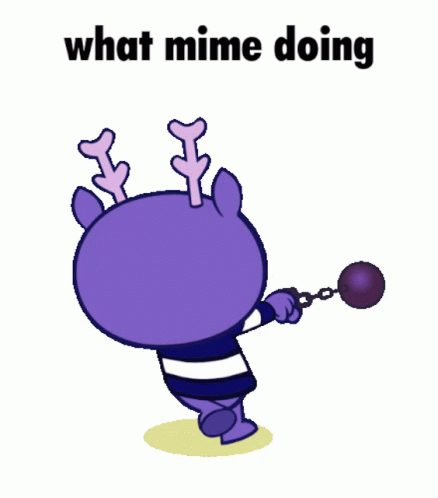 Happy Tree Friends Mime Spins Canon Ball GIF