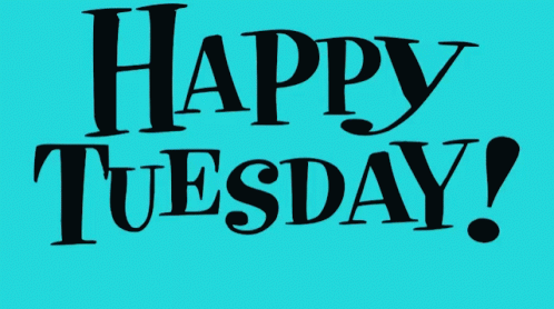Happy Tuesday Boy Girl Cartoon GIF
