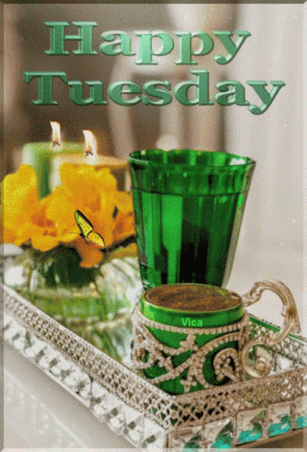 Happy Tuesday Candles GIF