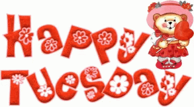 Happy Tuesday Pretty Bear GIF