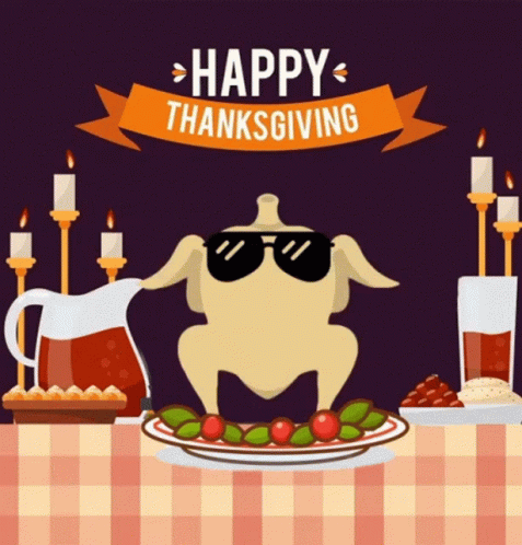 Happy Turkey Day Funny Dancing Turkey GIF