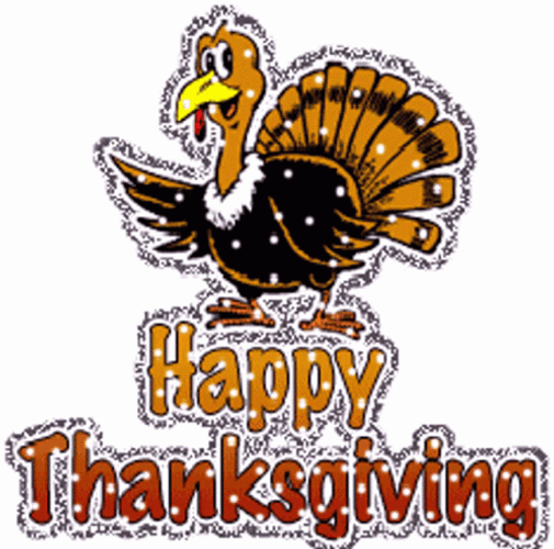 Happy Turkey Day Thanksgiving Clip Art GIF