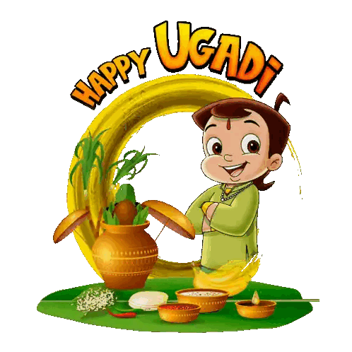 Happy Ugadi Cartoon